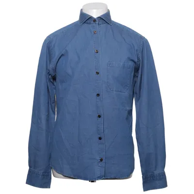 Denim blouse (SLIM) van Eton Katoen