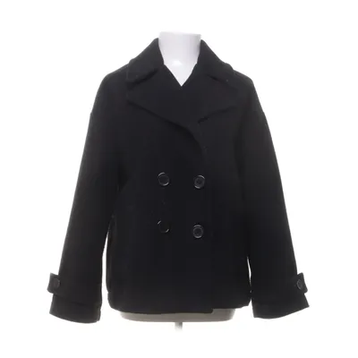 Pea coat (Black) from Design by Si Polyester