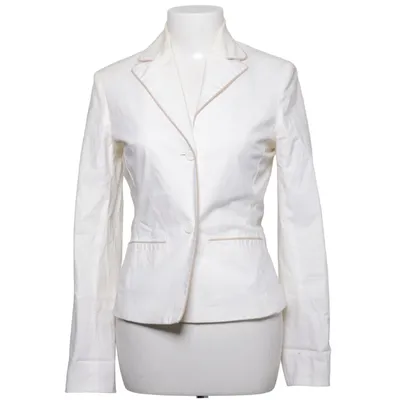 Kavaj (Vit, Beige) från Hennes Bomull, Elastan, Polyester