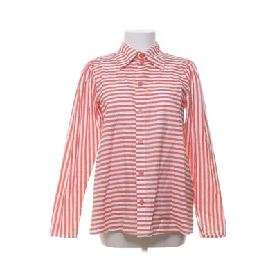 Chemise (Orange, Blanc) de Résumé Coton
