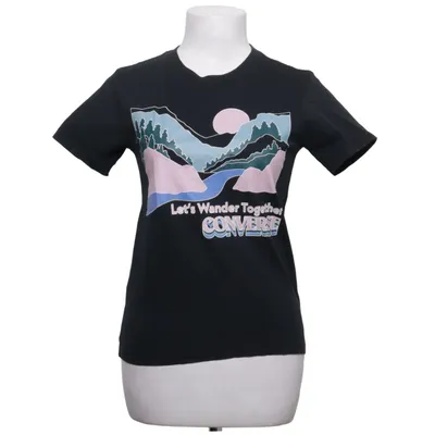 T-shirt (Zwart, Meerkleurig) van Converse Katoen