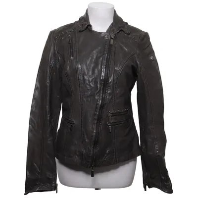 Bikerjack (Grijs) van Milestone Leer