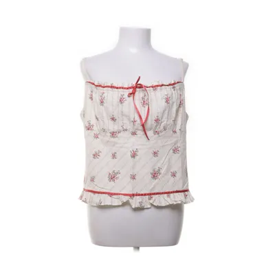 Crop top (Beige, Flerfarvet) fra H&M Bomuld