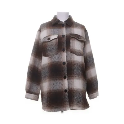 Overshirt (Brown, Beige) from ONLY Blue Denim Polyester, Wool