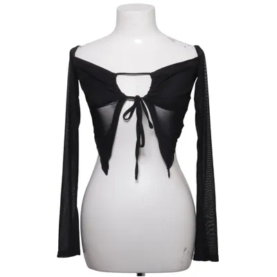 Crop top (Svart) från Shein Elastan, Polyester