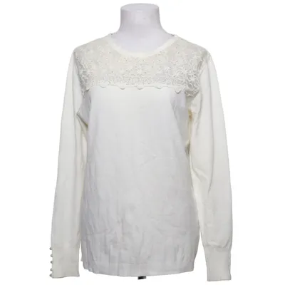 Sweater (Hvid) fra Moni&Co Kashmir, Bomuld, Elastan, Polyester, Silke, Uld