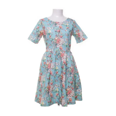 Jurk (Turquoise, Meerkleurig) van Pernilla Wahlgren Katoen, Elastaan, Polyester