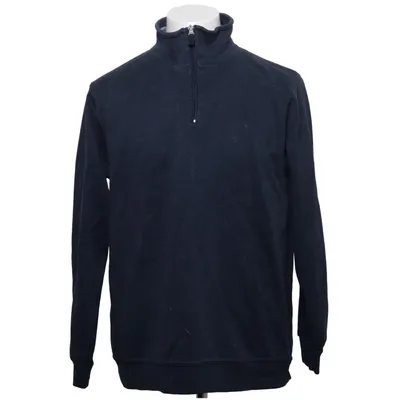 Fleece sweater (Blue) from Allan Clark Cotton, Polyester