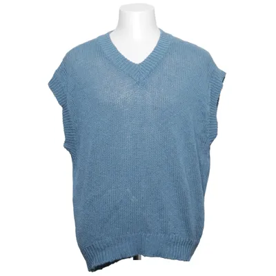 Pull sans manches (Bleu) de Roberto Collina Coton, Lin