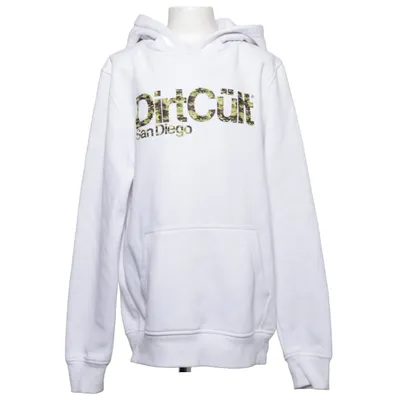 Huvtröja (Vit, Flerfärgad) från DirtCult Bomull, Polyester