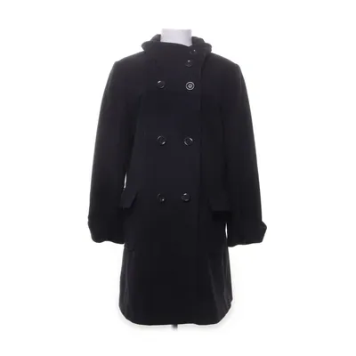 Manteau (Noir) de Hettemarks Cachemire, Polyamide, Polyester, Laine