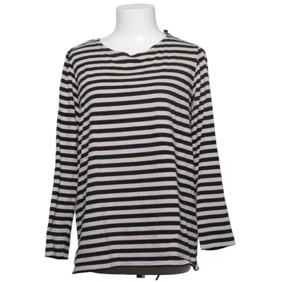 Långärmad t-shirt (Svart, Vit) från Gudrun Sjödén Bomull