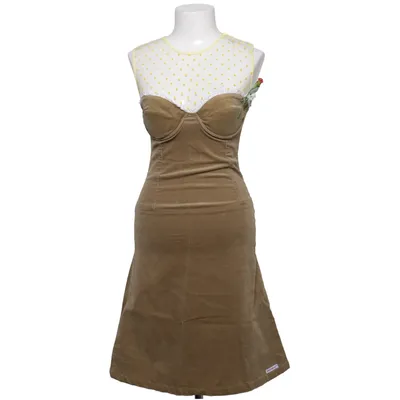 Klänning (Beige, Vit) från Blutsgeschwister Bomull, Elastan