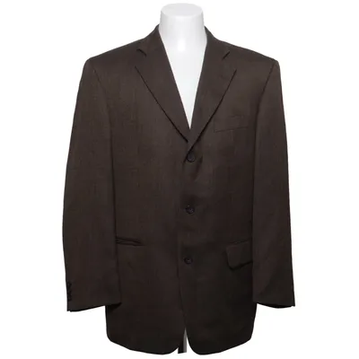 Blazer (Brown) from Carl G. Collection Polyester, Viscose, Wool