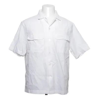 Chemise à manches courtes (Blanc) de H&M Lin, Coton