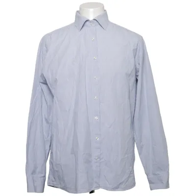 Shirt (Blauw, Wit) van Oscar Jacobson Katoen