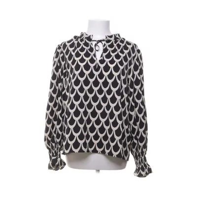 Blouse (Black, White) from Vita Grace Polyester