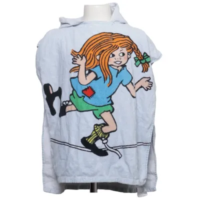 Badcape (Blå, Flerfärgad) från Pippi Långstrump Bomull