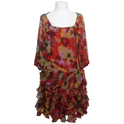 Robe (Rouge, Multicolore) de Guna Polyester