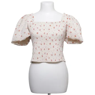 Crop top (White, Red) from Elli White Cotton, Polyester
