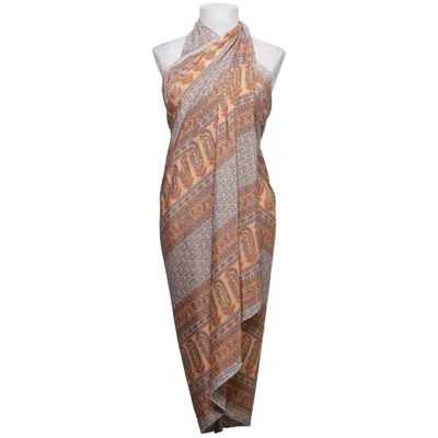 Sarong (Orange, Blanc, Multicolore) de Bigg Bull Polyester, Soie