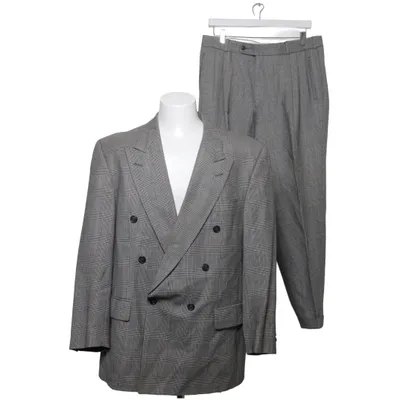 Jakkesæt (Hvid, Sort) Viscose, Uld