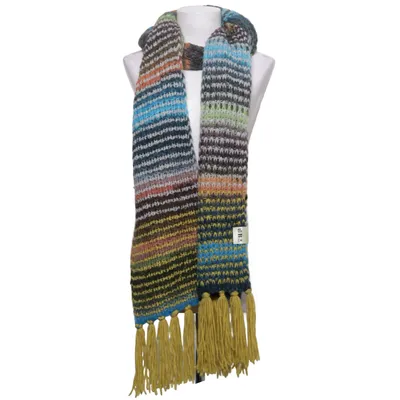 Scarf (Multicolored) from Lana Grossa Merino wool, Polyamide