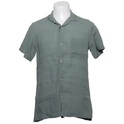 Korte mouwen shirt (Groen) van Massimo Dutti Linnen