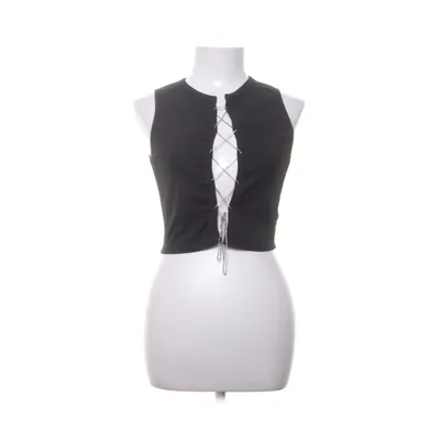 Crop top (Black) from Droimp Elastane, Polyester