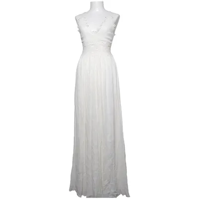Långklänning (Vit) från Lulus Polyester, Viskos