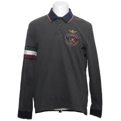 Rugby shirt (Grijs, Blauw) van Aeronautica Militare Katoen