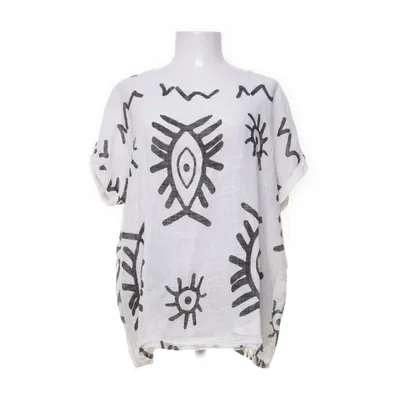 Topp (Vit, Svart) från New Collection Bomull