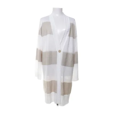 Cardigan (Beige, Hvid) fra Lorena Antoniazzi Polyester, Silke, Viscose