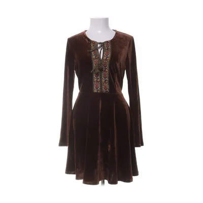 Dress (Brown, Multicolored) from Rusttydustty Elastane, Polyester