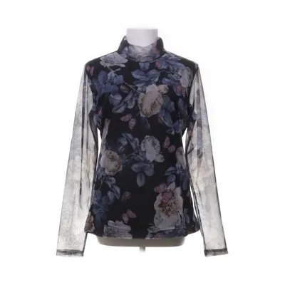 Blouse (Black, Multicolored) from Kaffe Elastane, Polyester