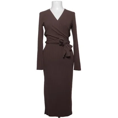 Slå-om-kjole (Brun) fra Bubbleroom Elastan, Polyester, Viscose