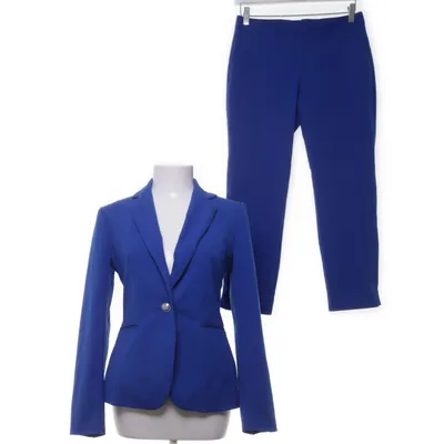 Kostym (Blå) från Zara Basic Elastan, Polyester, Viskos