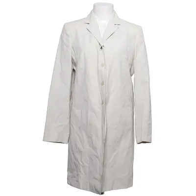 Coat (Beige) from Exlind Acetate, Cotton, Polyamide