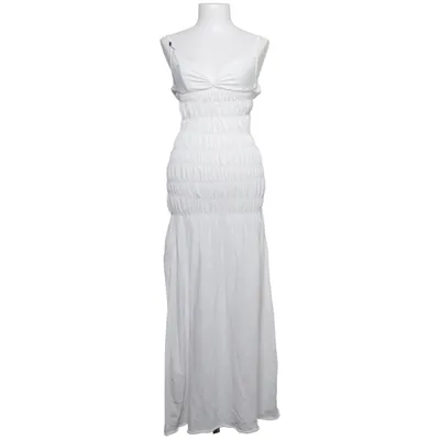 Maxi dress (White) from Zara Polyamide, Viscose