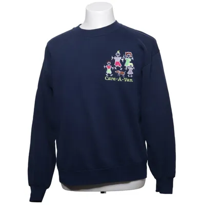 Sweatshirt (Blue, Multicolored) from Jerzees Cotton, Polyester