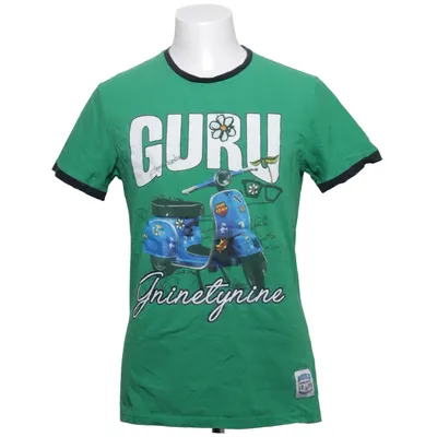 T-shirt (Vert, Multicolore) de Guru Coton, Élasthane