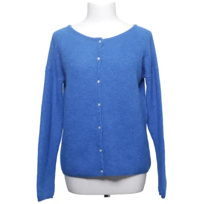 Cardigan (Bleu) de La Maille Sézane Laine d'alpaga, Mohair, Polyamide, Polyester