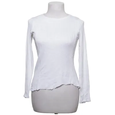 Langærmet t-shirt (Hvid) fra Massimo Dutti Elastan, Viscose