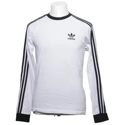 Lange mouwen shirt (Wit, Zwart) van Adidas Originals Katoen, Elastaan