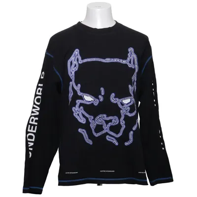Langarmshirt (Schwarz, Blau) von United Standard Baumwolle