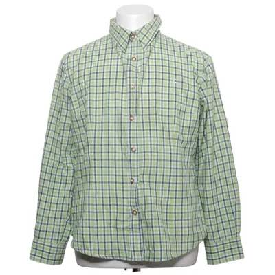 Chemise (Vert, Blanc) de Os Trachten Coton, Polyester