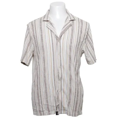 Chemise à manches courtes (Blanc, Marron, Beige) de Xside Élasthane, Polyester