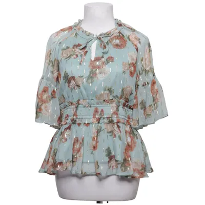 Blouse (Blue, Multicolored) from VILA Metallic fiber, Polyester