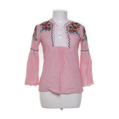 Bluse (Rød, Hvid, Flerfarvet) fra Zara Basic Bomuld