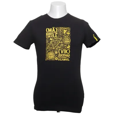 T-shirt (Sort, Gul) fra Mavic Bomuld, Elastan